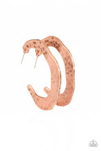 Load image into Gallery viewer, Paparazzi's The HOOP Up - Copper hoop earrings
