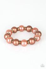 Load image into Gallery viewer, Paparazzi's So Not Sorry - Copper Pearl bracelet
