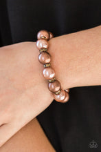 Load image into Gallery viewer, Paparazzi's So Not Sorry - Copper Pearl bracelet
