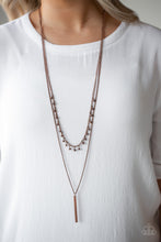 Load image into Gallery viewer, Paparazzi's Keep Your Eye On the Pendulum - Copper necklace
