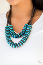 Load image into Gallery viewer, Paparazzi's Dominican Disco - Blue wood necklace
