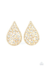 Load image into Gallery viewer, Paparazzi's REIGN-Storm - Gold post earrings
