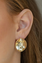 Load image into Gallery viewer, Paparazzi's Movie Star Sparkle - Gold post earrings

