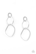 Load image into Gallery viewer, Paparazzi's Twisted Trio - Silver post earrings
