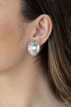 Load image into Gallery viewer, Paparazzi's Movie Star Sparkle - White post earrings
