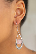 Load image into Gallery viewer, Paparazzi's The Greatest GLOW On Earth - Pink earrings
