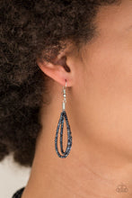 Load image into Gallery viewer, Paparazzi's Knotted Knockout - Blue Seed Beads necklace

