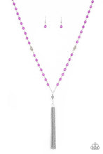 Load image into Gallery viewer, Paparazzi's Tassel Takeover - Purple Necklace
