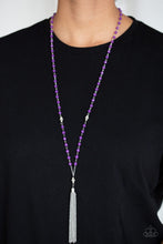 Load image into Gallery viewer, Paparazzi's Tassel Takeover - Purple Necklace
