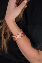 Load image into Gallery viewer, Paparazzi's See a Pattern? - Copper bracelet
