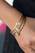 Load image into Gallery viewer, Paparazzi's Be All You Can BEDAZZLE - Gold bracelet
