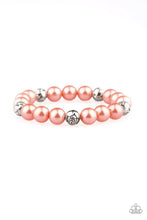 Load image into Gallery viewer, Paparazzi's Rosy Radiance - Orange Pearl bracelet
