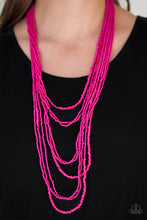 Load image into Gallery viewer, Paparazzi's Totally Tonga - Pink Seed Beads necklace
