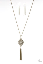 Load image into Gallery viewer, Paparazzi's Totally Worth the TASSEL - Brass necklace

