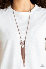 Load image into Gallery viewer, Paparazzi's Point Taken - Copper necklace
