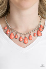 Load image into Gallery viewer, Paparazzi's Jaw-Dropping Diva - Orange necklace
