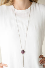 Load image into Gallery viewer, Paparazzi's Happy As Can BEAM - Purple Necklace

