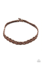 Load image into Gallery viewer, Paparazzi's Track Tracker - Brown Urban Men Necklace
