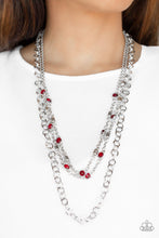 Load image into Gallery viewer, Paparazzi's Metro Mixer - Red necklace
