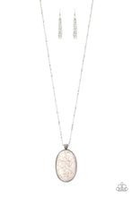 Load image into Gallery viewer, Paparazzi's Stone Stampede - White necklace
