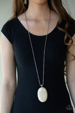 Load image into Gallery viewer, Paparazzi's Stone Stampede - White necklace
