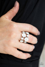 Load image into Gallery viewer, Paparazzi's Floral Crowns - White ring
