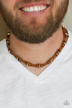 Load image into Gallery viewer, Paparazzi's Wood You Believe It? - Brown Urban Men necklace

