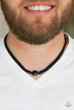 Load image into Gallery viewer, Paparazzi's Go Climb a Mountain - Black Urban Men Necklace
