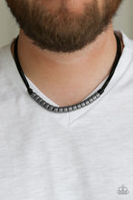 Load image into Gallery viewer, Paparazzi's On the TREASURE Hunt - Black Urban Men necklace
