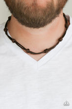 Load image into Gallery viewer, Paparazzi's In Or SCOUT - Brown Urban Men Necklace
