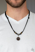 Load image into Gallery viewer, Paparazzi's Tiki Thunder - Black Urban Men necklace
