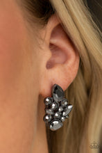 Load image into Gallery viewer, Paparazzi's Galaxy Glimmer - Black post earrings
