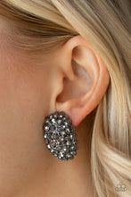 Load image into Gallery viewer, Paparazzi's Daring Dazzle - Black post earrings

