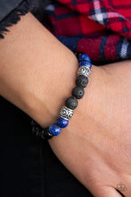 Load image into Gallery viewer, Paparazzi's Proverb - Blue Urban Men bracelet
