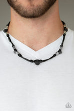 Load image into Gallery viewer, Paparazzi's Tiki Throwback - Black Urban Men Necklace
