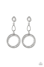 Load image into Gallery viewer, Paparazzi's On the Glamour Scene - White post earrings
