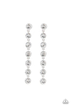 Load image into Gallery viewer, Paparazzi's Dazzling Debonair - White post earrings
