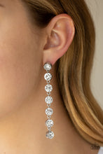 Load image into Gallery viewer, Paparazzi's Dazzling Debonair - White post earrings
