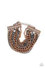 Load image into Gallery viewer, Paparazzi's Metallic Horizon - Copper bracelet
