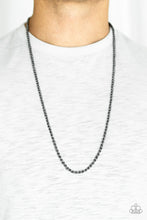 Load image into Gallery viewer, Paparazzi's Jump Street - Black Urban Men necklace
