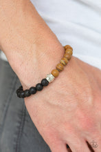 Load image into Gallery viewer, Paparazzi's Tuned In - Brown Urban Men bracelet
