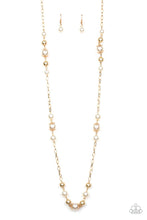 Load image into Gallery viewer, Paparazzi's Wall Street Waltz - Gold Pearl necklace

