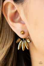 Load image into Gallery viewer, Paparazzi's Stunningly Striking - Brass post earrings
