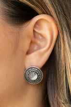 Load image into Gallery viewer, Paparazzi's Fine Flora - White post earrings

