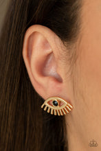 Load image into Gallery viewer, Paparazzi's Don't Blink - Gold post earrings

