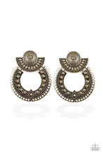 Load image into Gallery viewer, Paparazzi's Texture Takeover - Brass Post earrings
