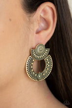 Load image into Gallery viewer, Paparazzi's Texture Takeover - Brass Post earrings
