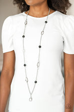 Load image into Gallery viewer, Paparazzi's Duchess Dazzle - Black necklace (lanyard)
