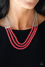 Load image into Gallery viewer, Paparazzi's Terra Trails - Red necklace
