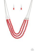 Load image into Gallery viewer, Paparazzi's Terra Trails - Red necklace
